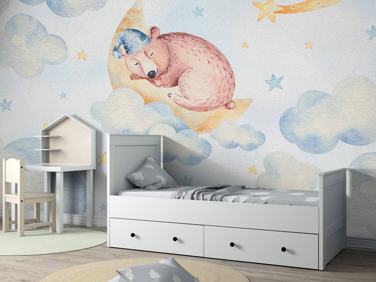 Ours endormi dans les nuages
