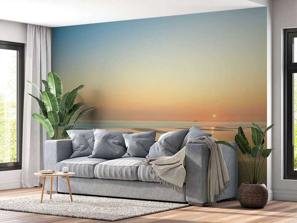 Coucher de soleil sur la plage