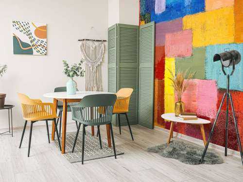Répartition des surfaces colorées