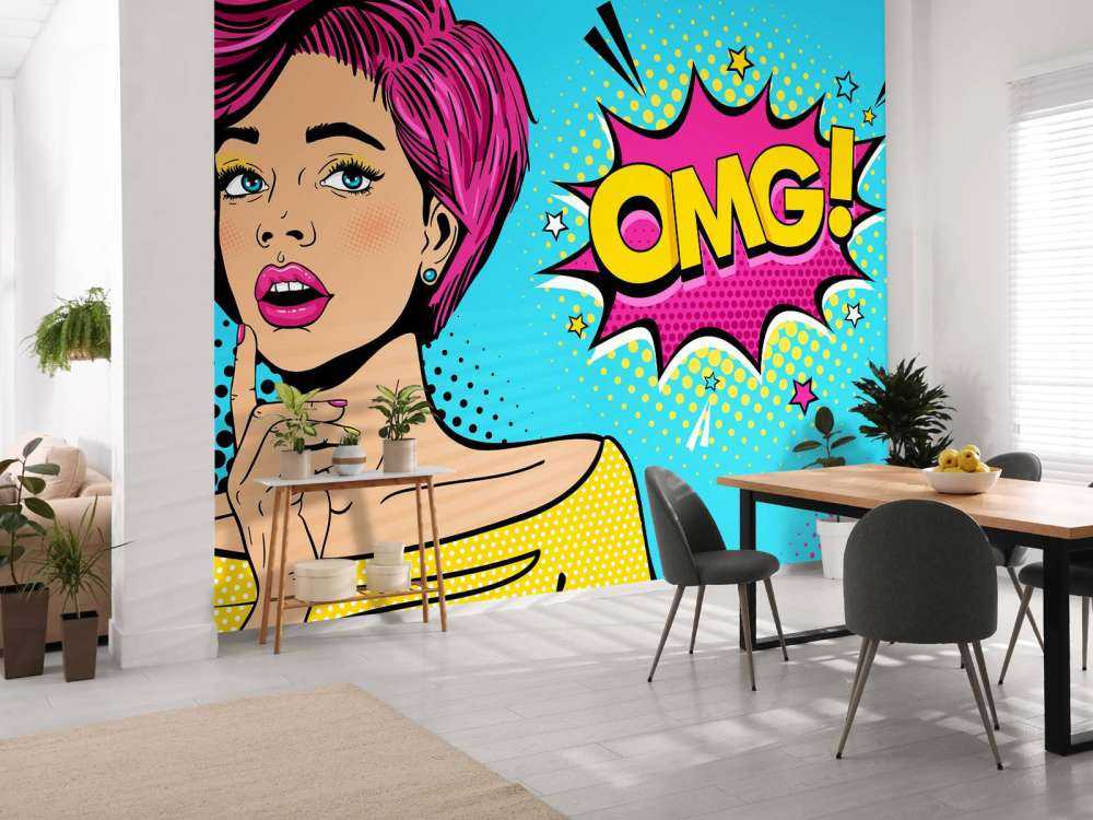 Femme au style pop art