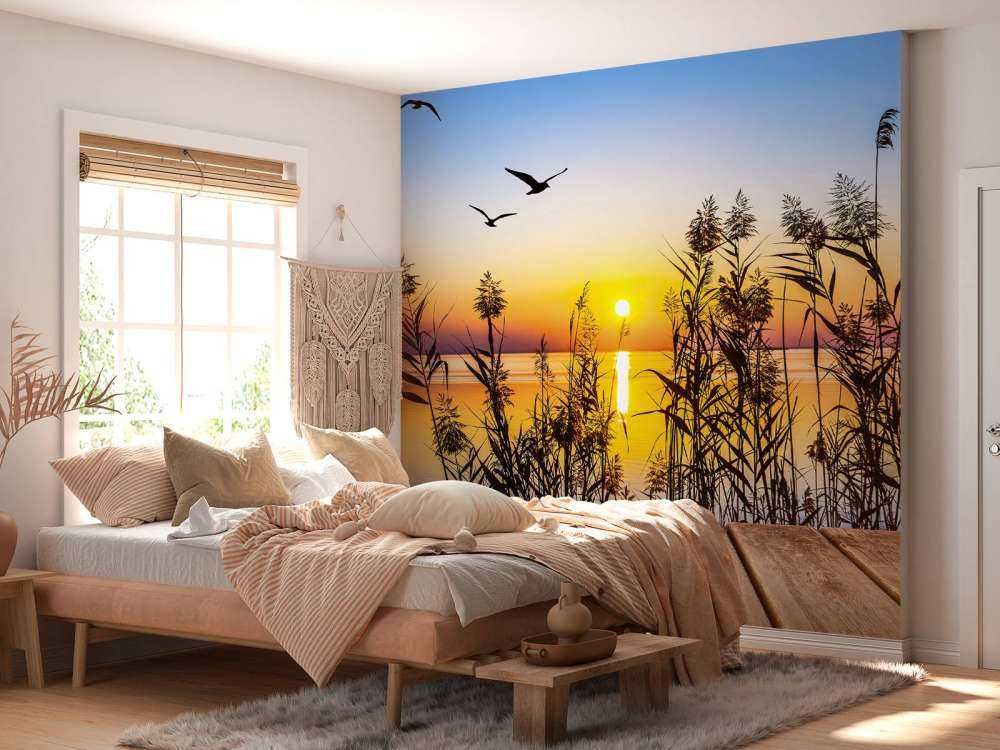 Coucher de soleil sur le lac