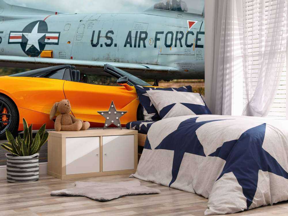 Supercar en avion de chasse
