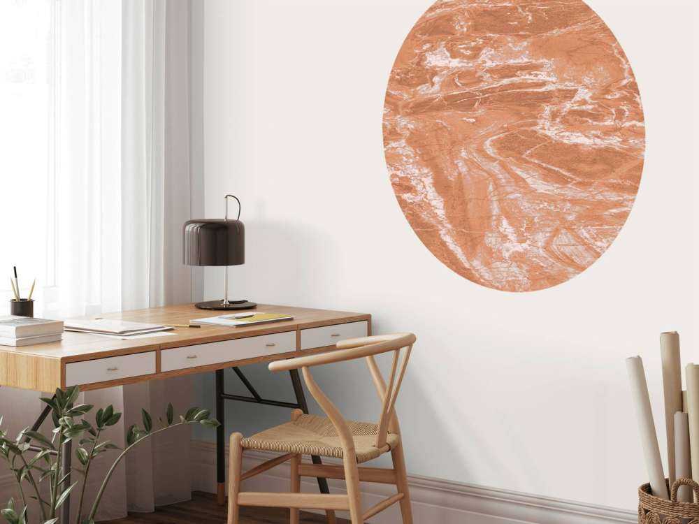 Marbre terracotta avec balayages