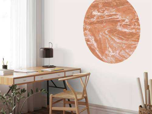 Marbre terracotta avec balayages