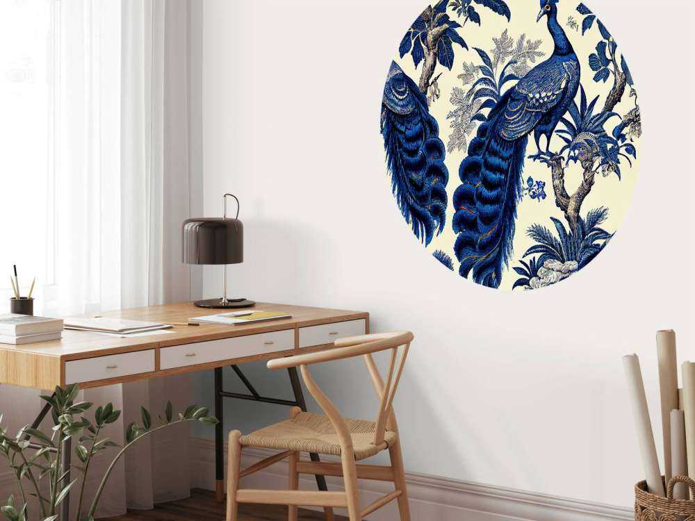Splendeur du paon bleu royal
