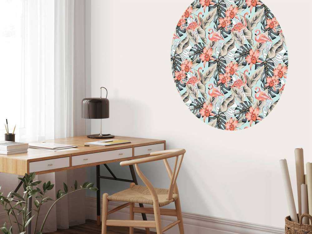 Flamant rose tropical