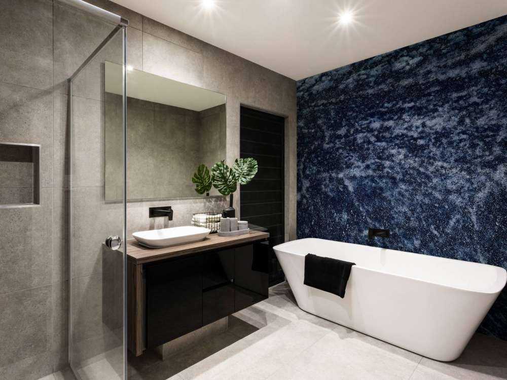 Structure bleu foncé