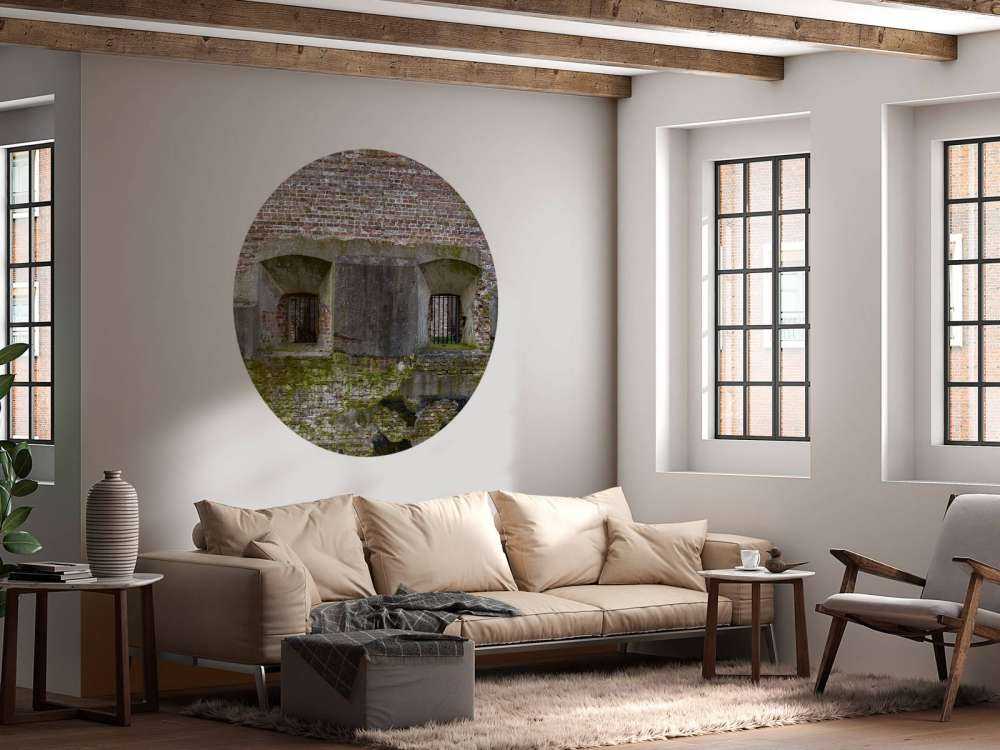 Mur érodé avec 2 niches
