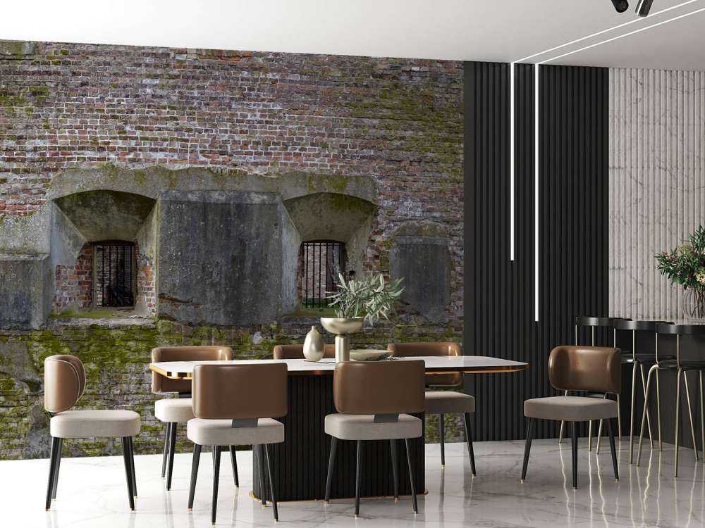 Mur érodé avec 2 niches