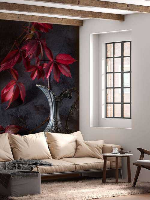 Boite de vin rouge et fruits rouges