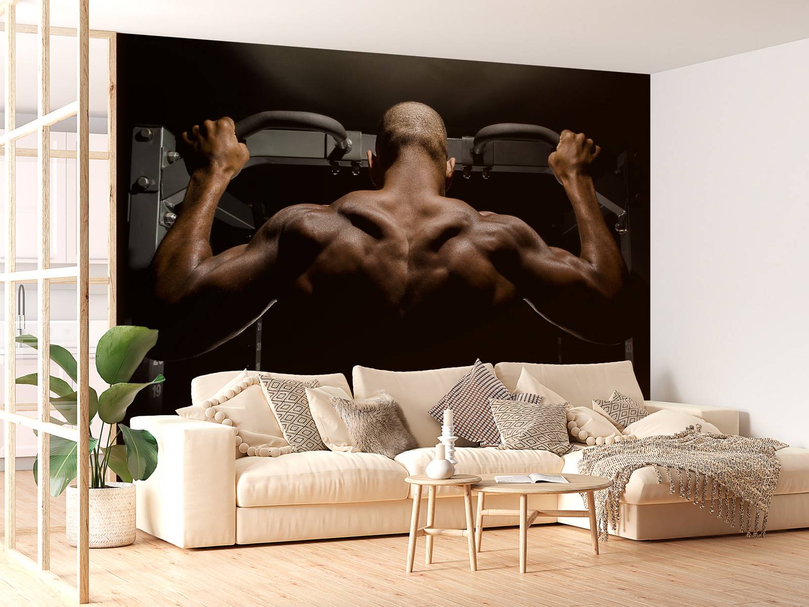 Homme au dos musclé