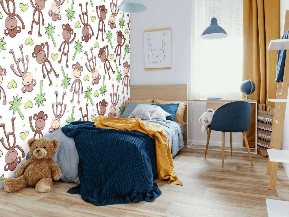 Singes et palmiers
