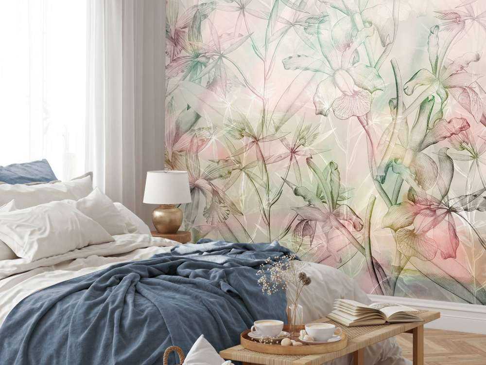 Mirage d'orchidées en pastels doux