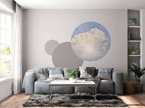 Les rayons du soleil à travers les nuages