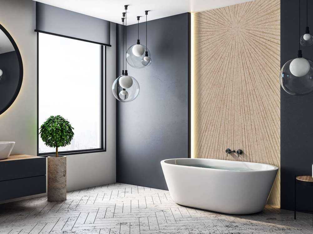 Structure avec des lignes en brun beige