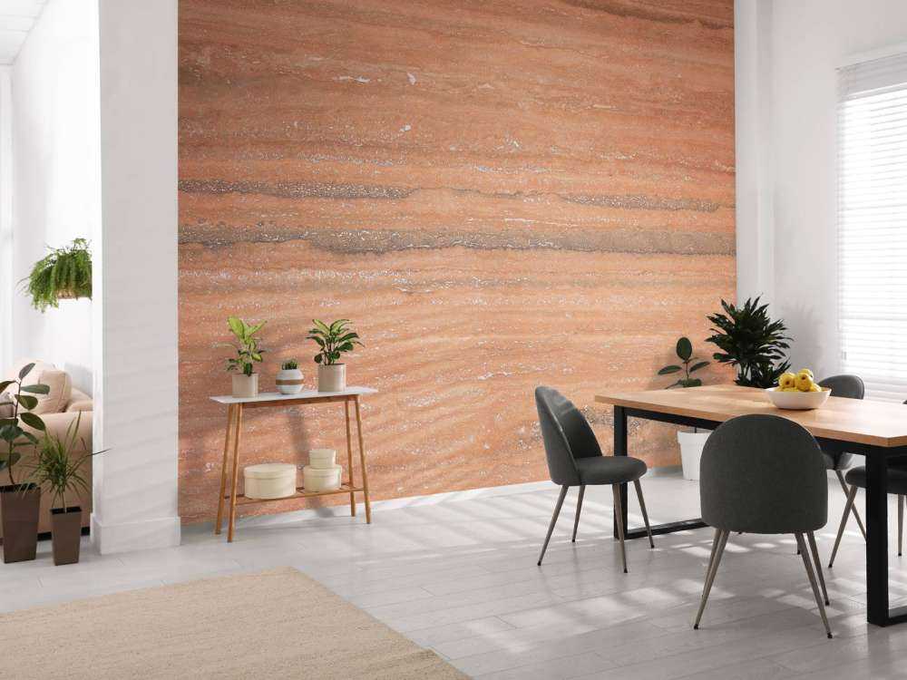 Marbre de couleur terracotta