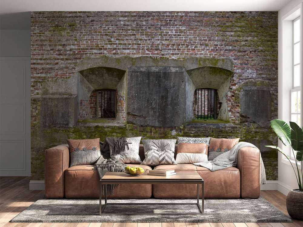 Mur érodé avec 2 niches