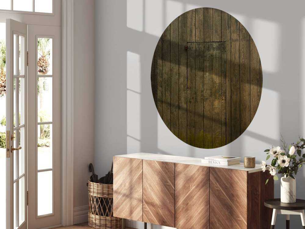 Mur en bois avec porte