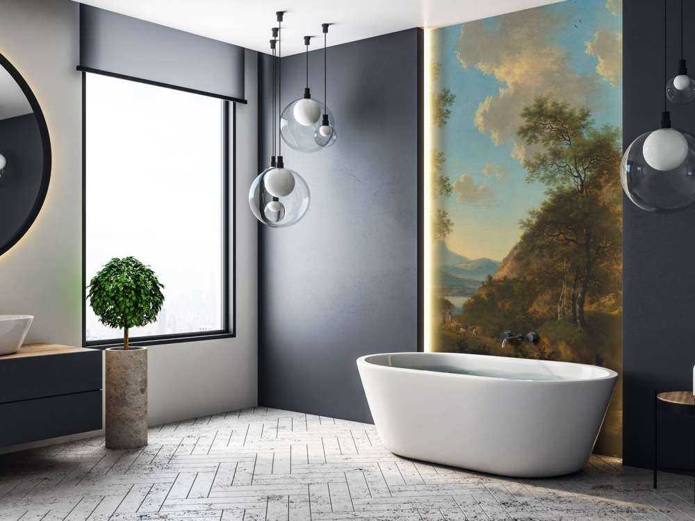 Paysage italien avec artiste