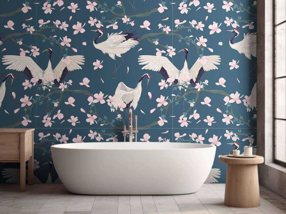 Grues et magnolias