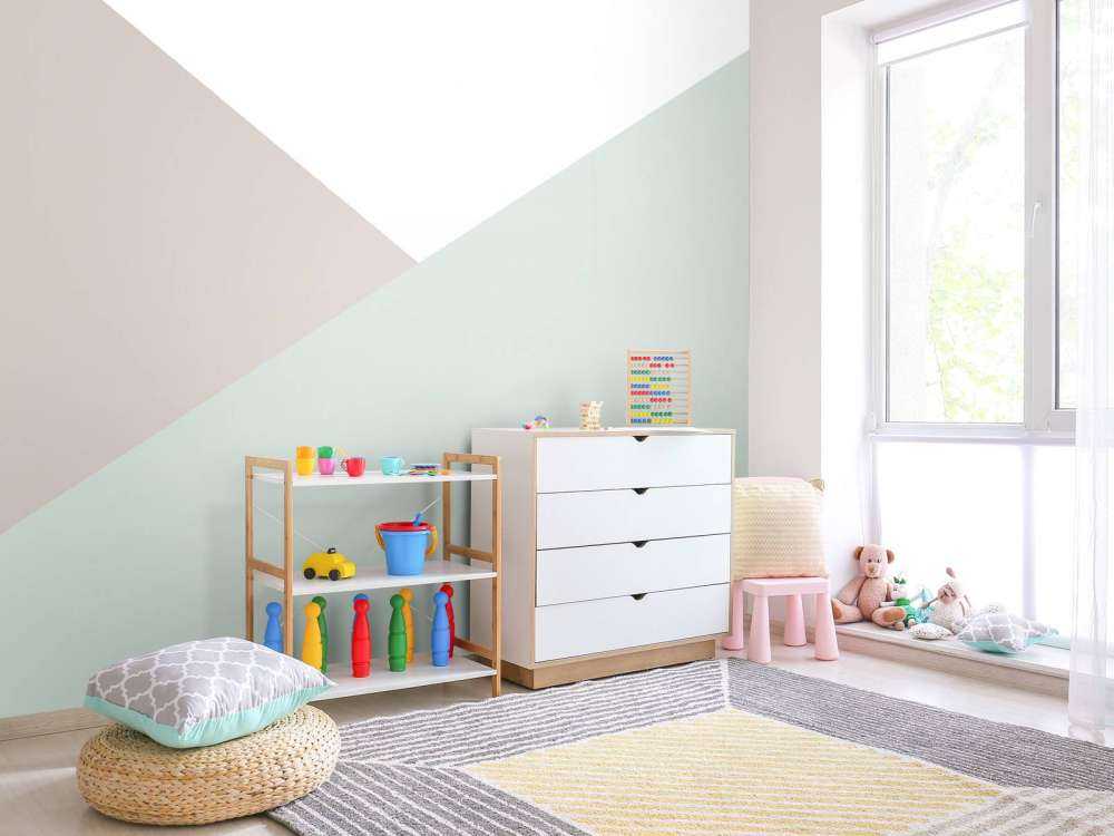 Triangles de couleur pastel