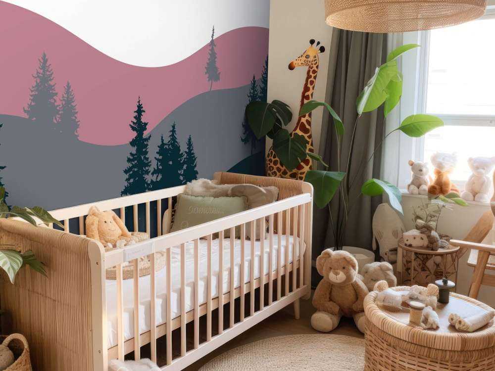 Paysage rose