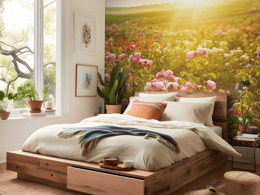 Un champ de roses