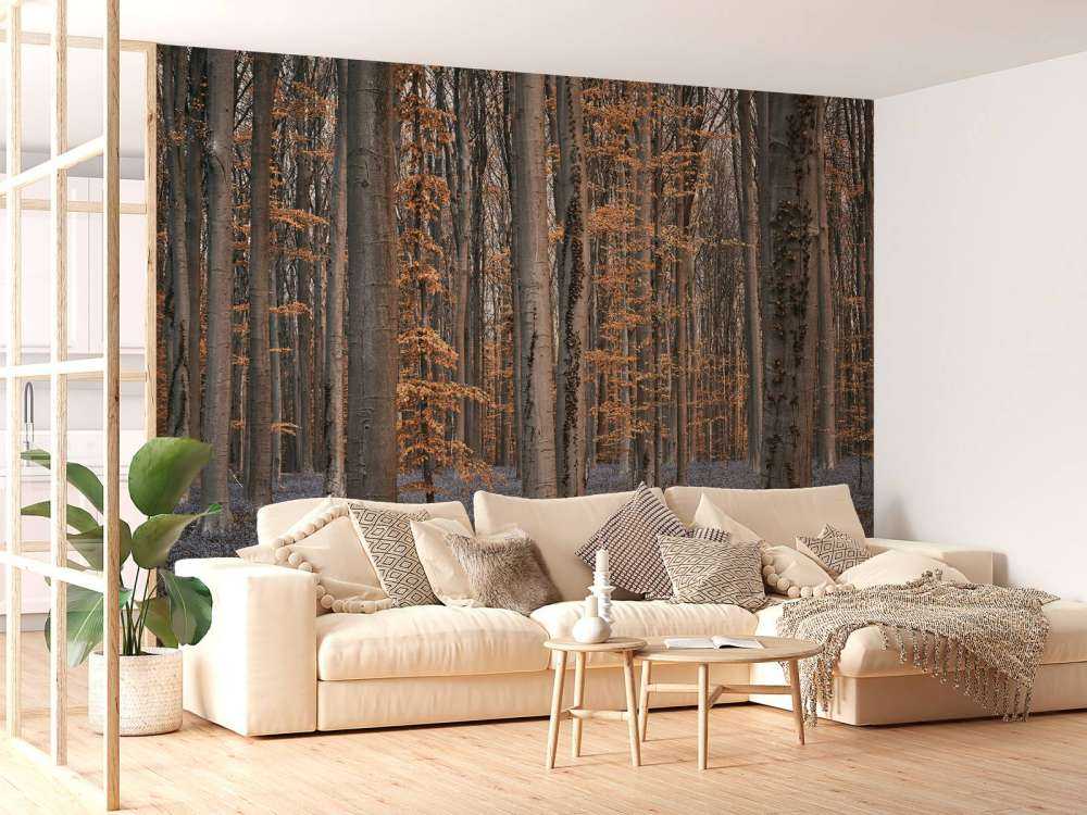 Forêt aux teintes pastel