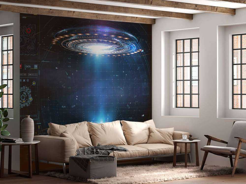 Tableau de bord futuriste
