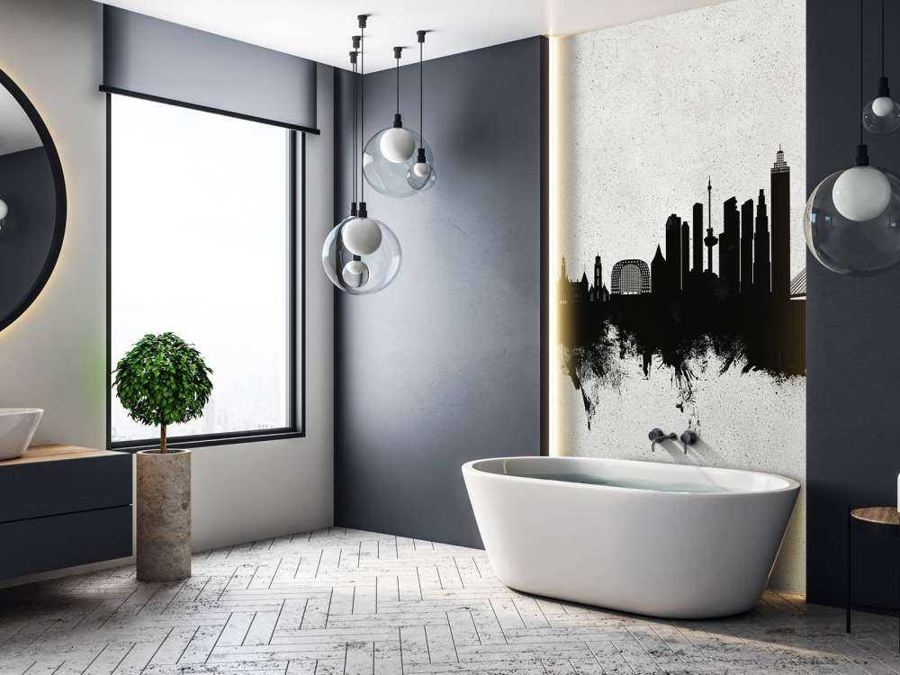 Aquarelle skyline, Rotterdam