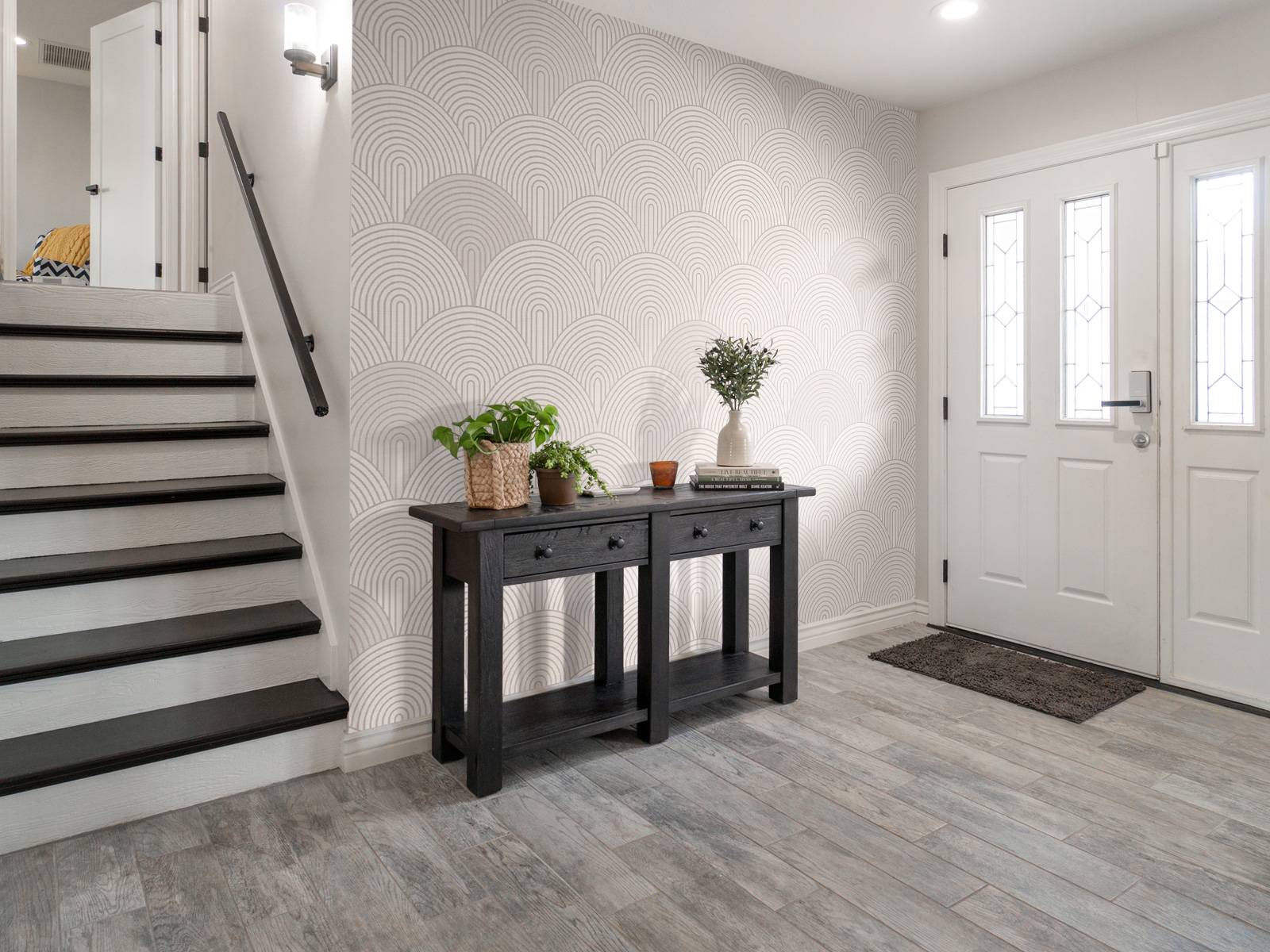 Arches et courbes Boho - beige neutre