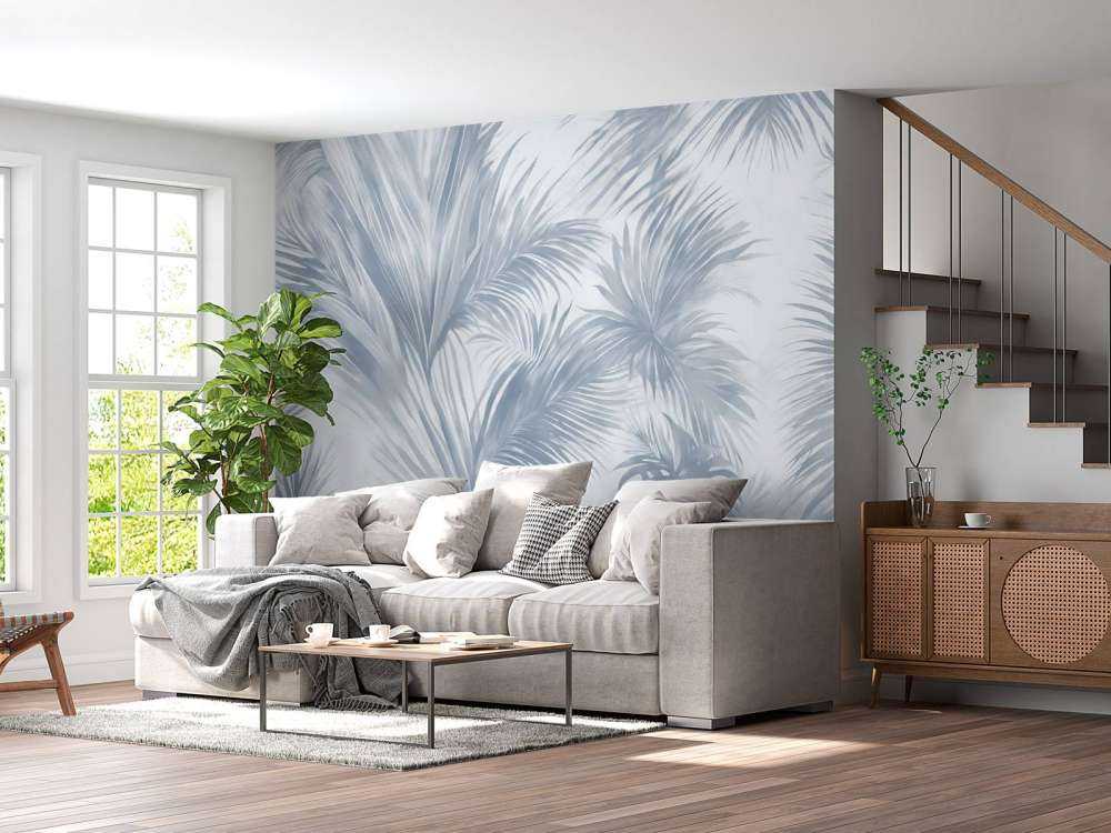 Palm Extravaganza Bleu