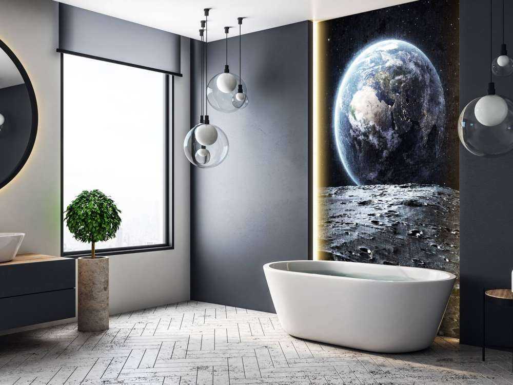 La lune et la terre