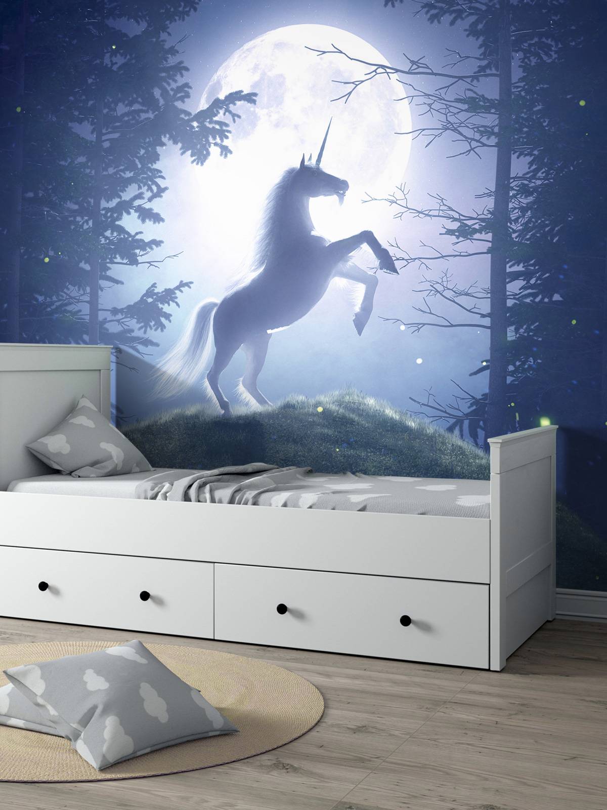 Licorne à la pleine lune