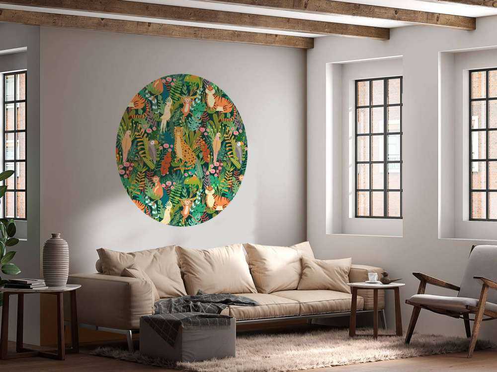 Motif d'animaux colorés