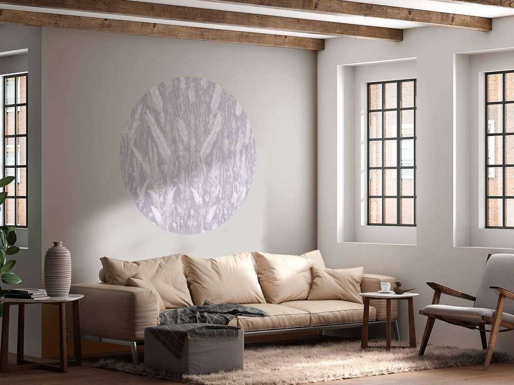 Mur de graminées de champ - violet