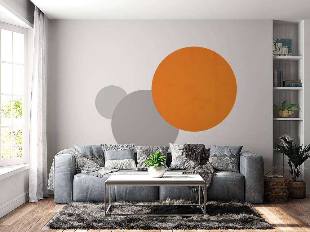 Béton orange vif
