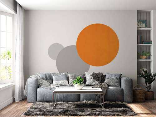 Béton orange vif