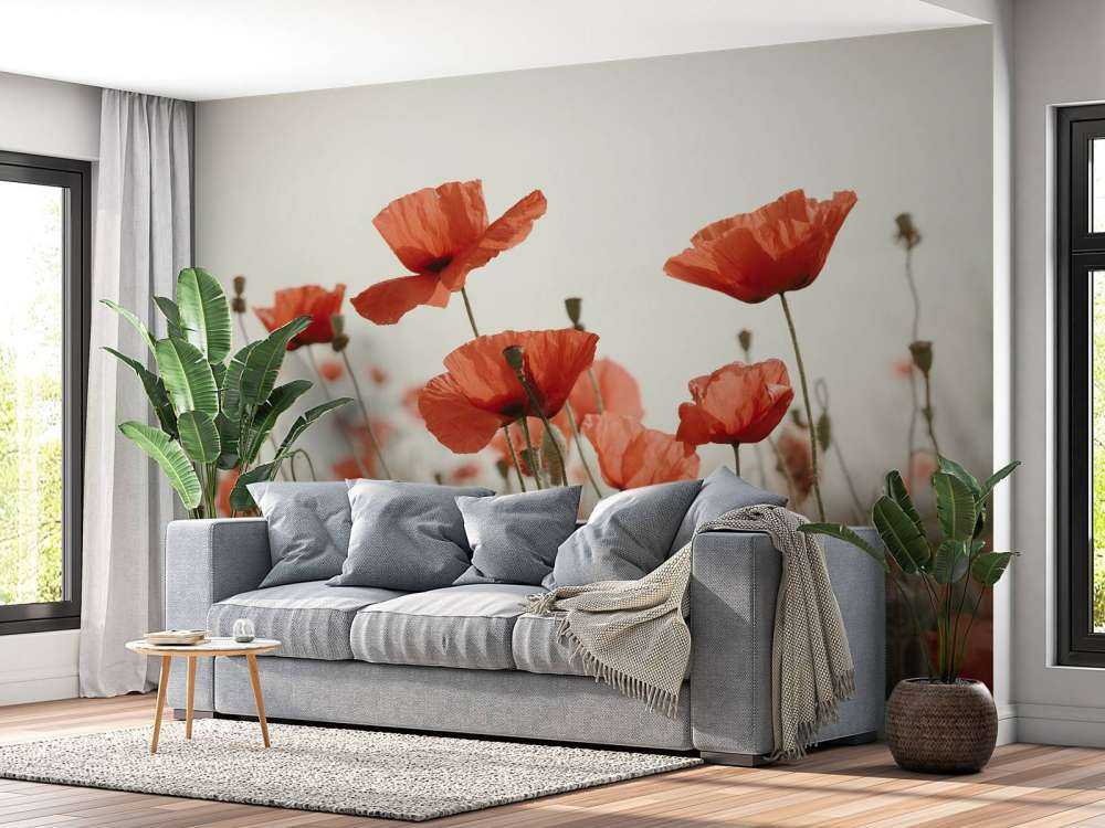 Coquelicots aux couleurs vintage