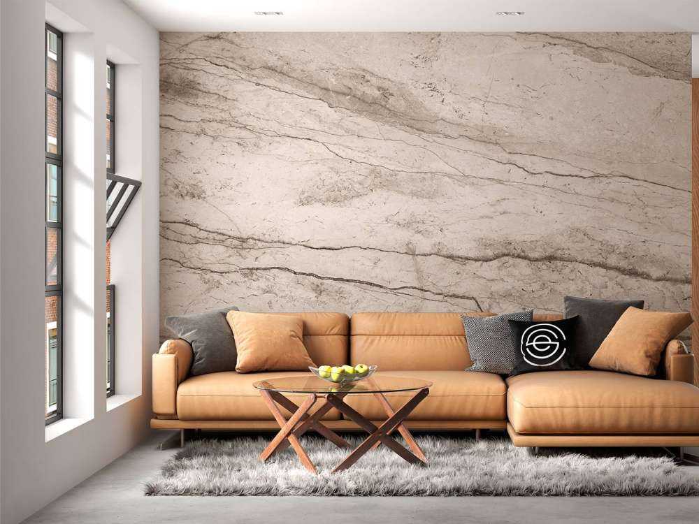 Marbre beige détaillé