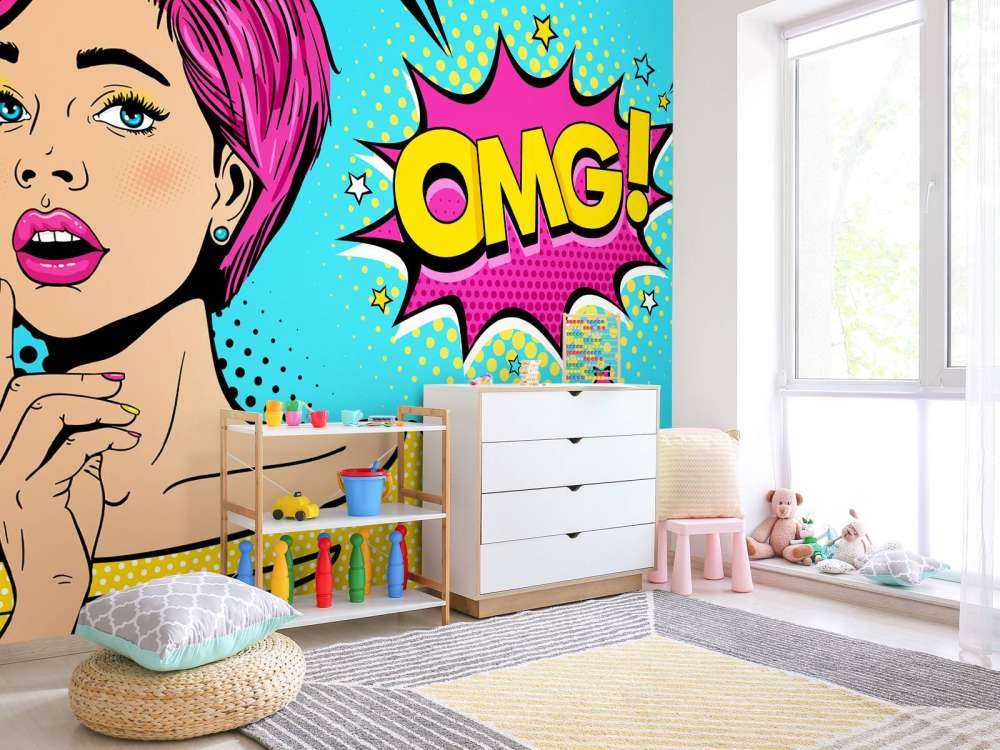 Femme au style pop art