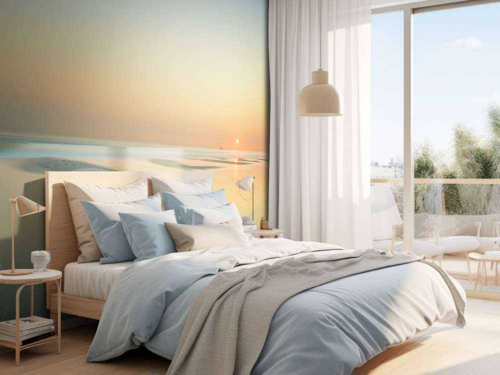 Coucher de soleil sur la plage