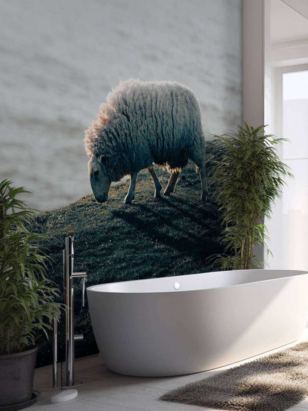 Moutons au pâturage