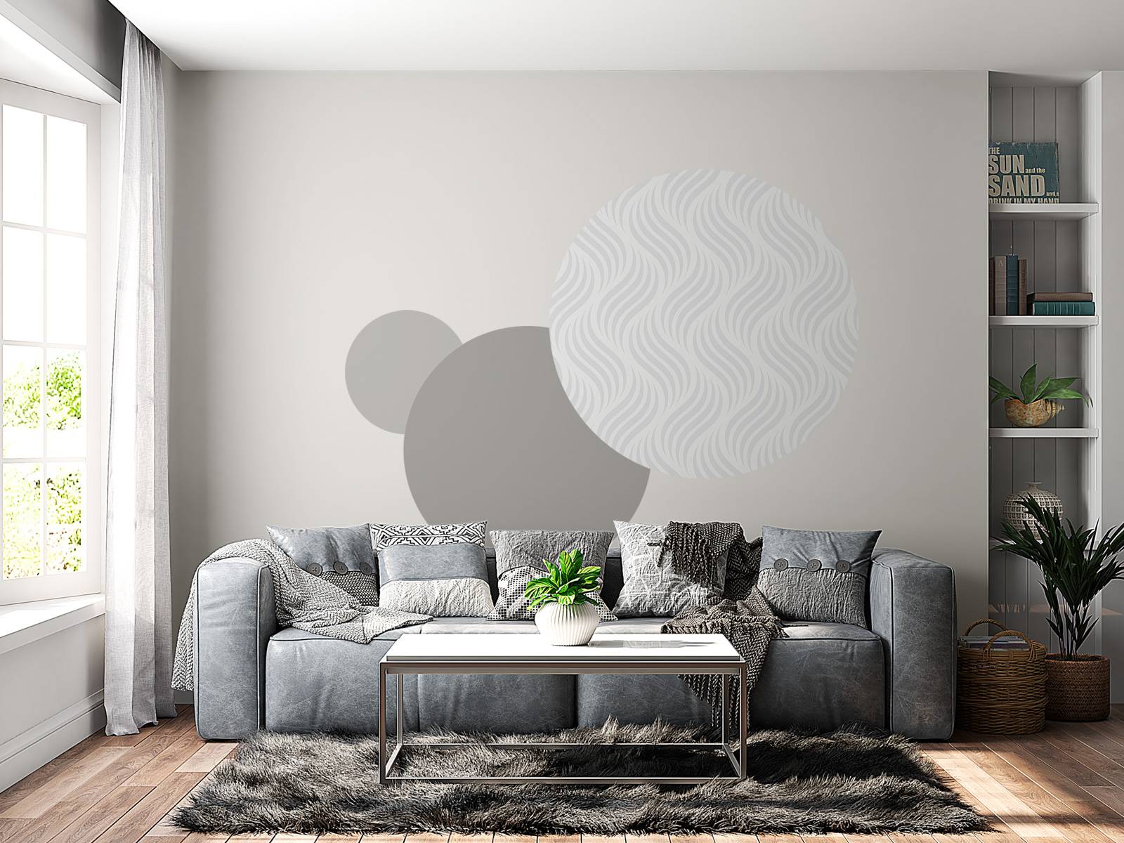 Motif Rayures grises