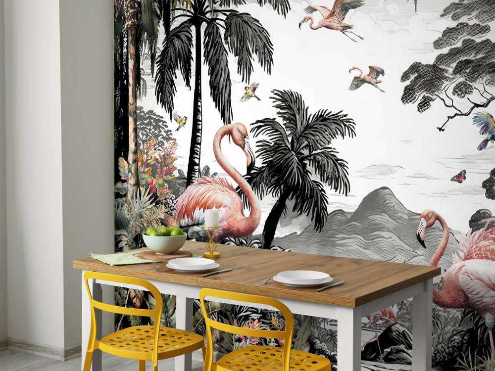 Splendeur d'Oiseaux Exotiques Jungle