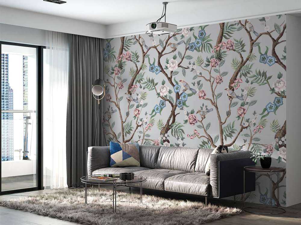 Motif floral, pastel