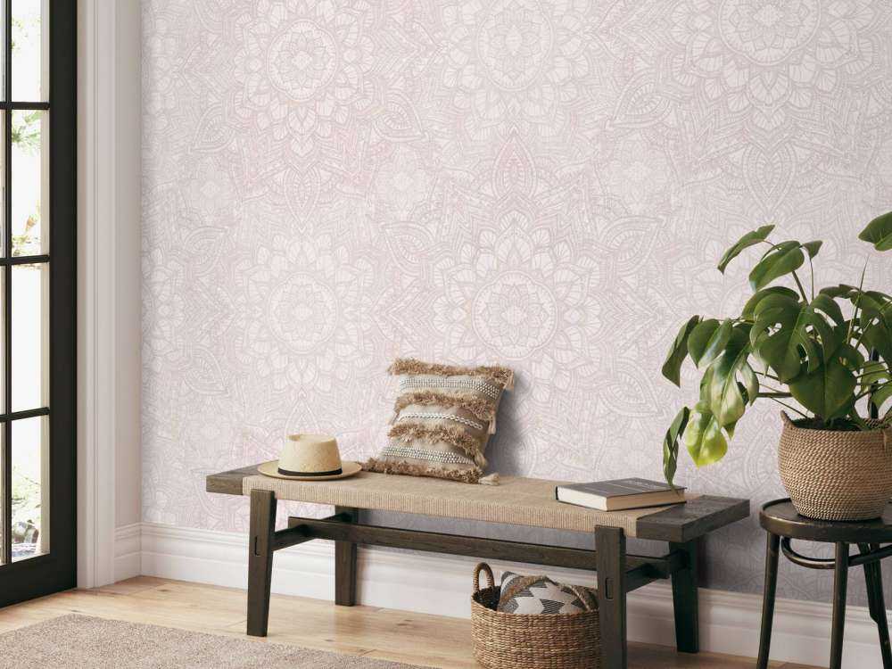 Boho Golden Mandala - rose blush