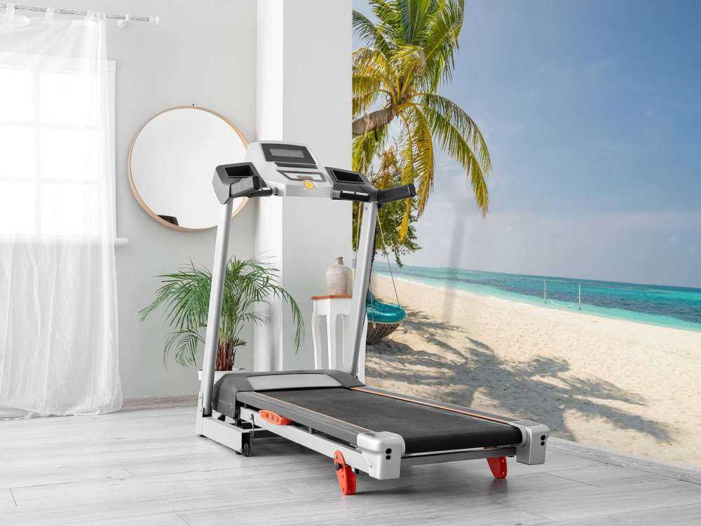 Plage tropicale avec balançoire