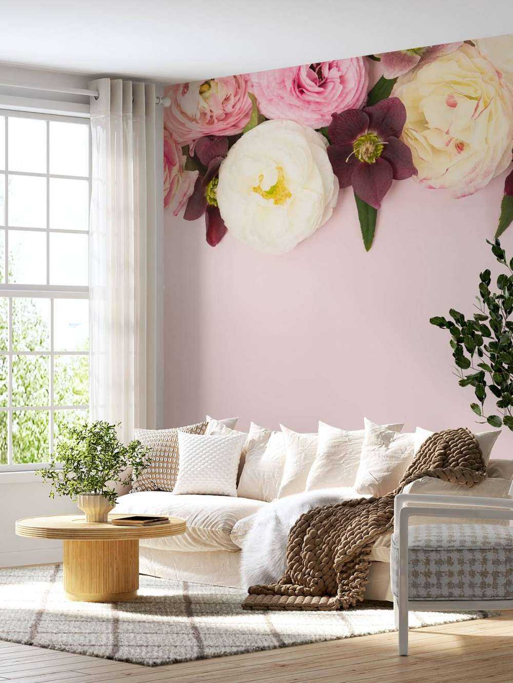 Fleurs 3D de différentes couleurs