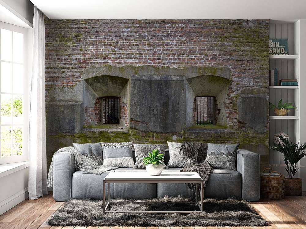 Mur érodé avec 2 niches
